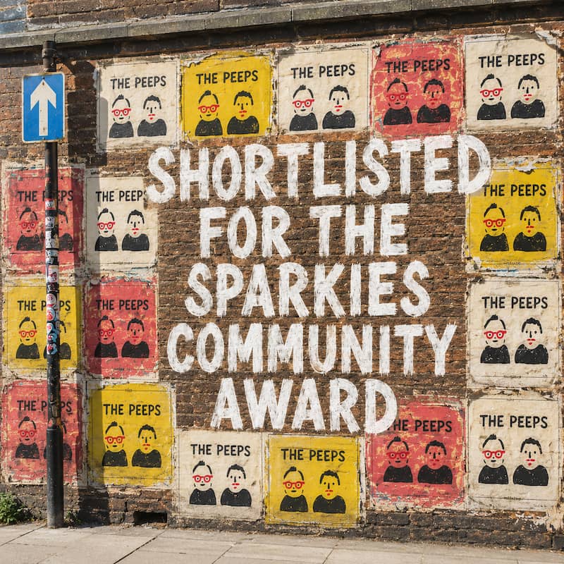 The Peeps are shortlisted for the SPARKies community award